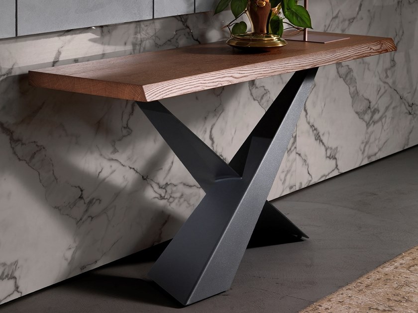 LIVING | Walnut console table